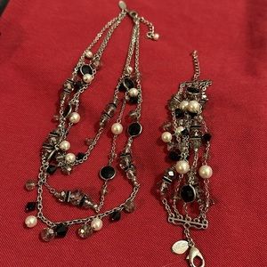 Necklace and matching bracelet